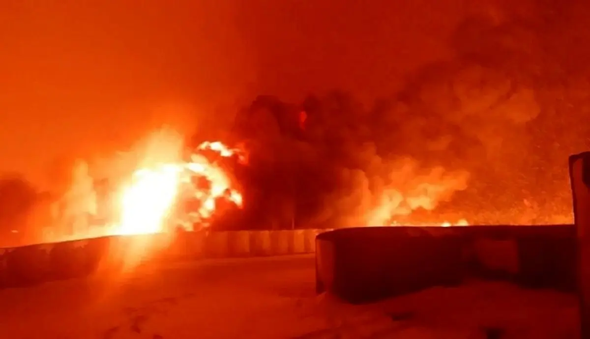 انفجار کارخانه آمونیاک در شهرک صنعتی یزد