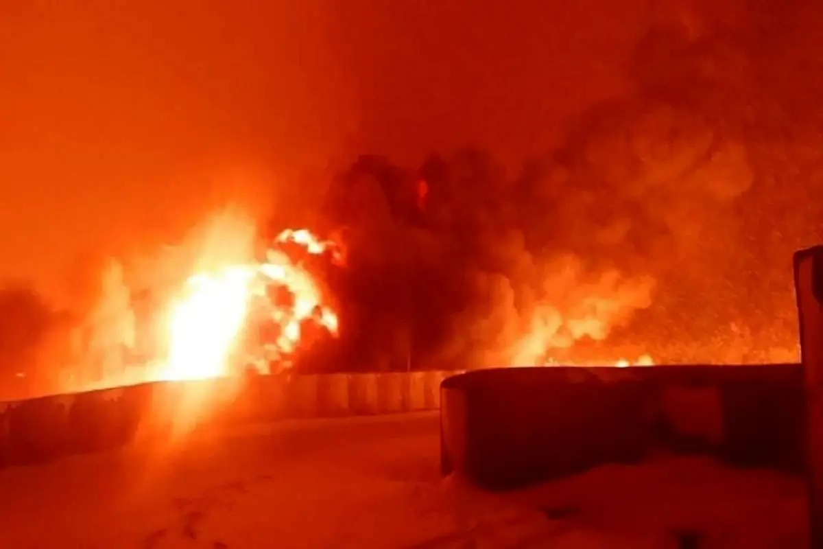 انفجار کارخانه آمونیاک در شهرک صنعتی یزد