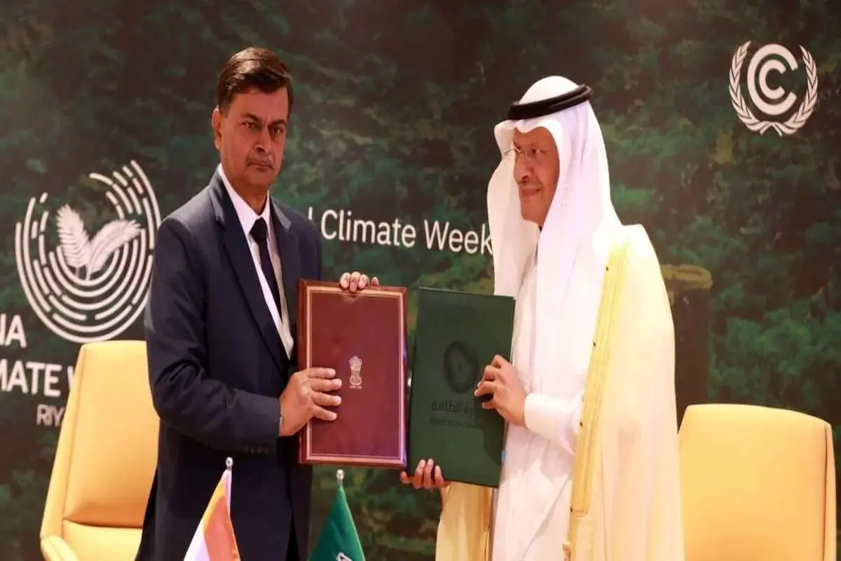 تفاهم‌نامه عربستان و هند برای مشارکت در انرژی پاک