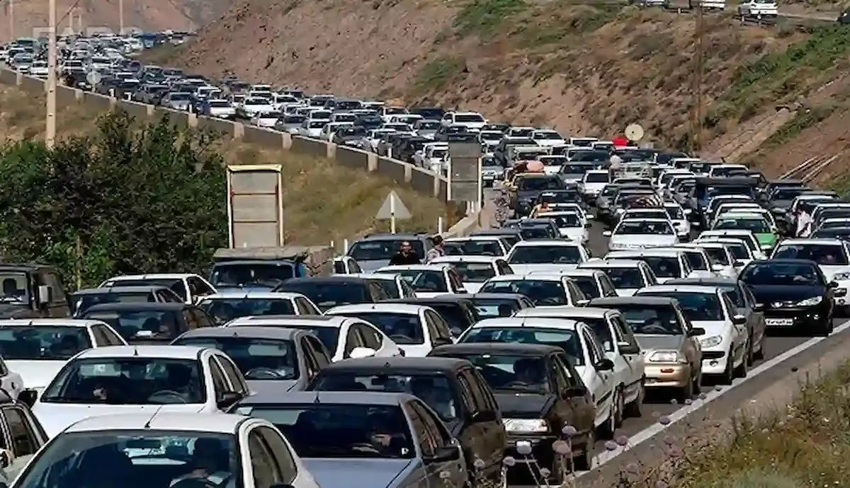 ترافیک آزادراه تهران شمال در محدوده استان البرز