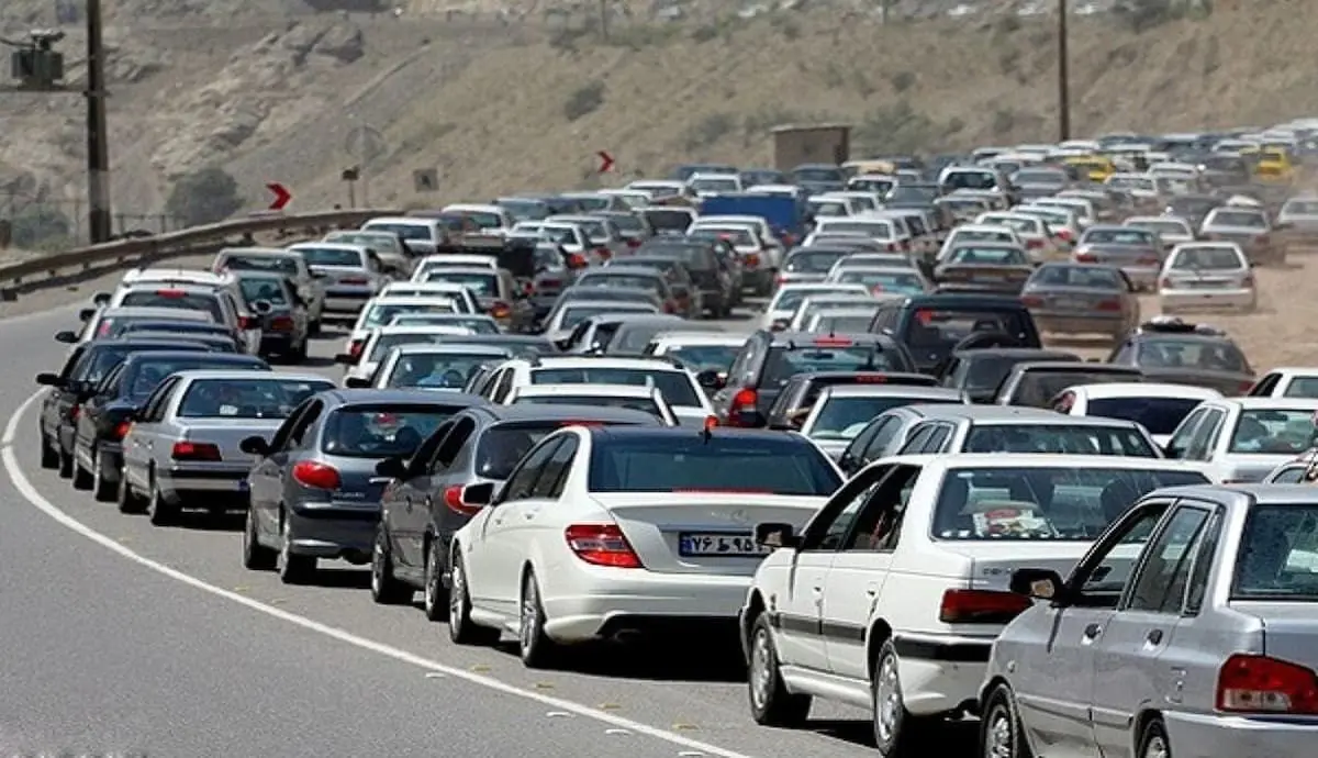 ترافیک سنگین در جاده‌های چالوس و فیروزکوه