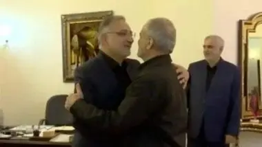 دیدار زاکانی و قاضی‌زاده با پزشکیان/ زاکانی رئیس جمهور منتخب را در آغوش گرفت