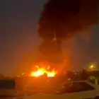 اولین ویدئو از آتش سوزی مرکز خرید اوپال سعادت آباد