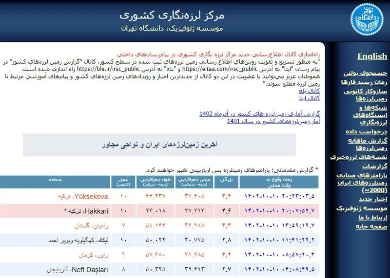 زلزله+در+مرز+ایران+و+ترکیه