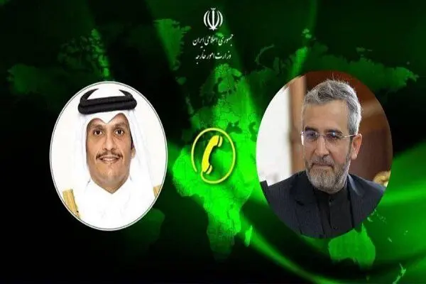 رایزنی تلفنی وزیر امور خارجه قطر با علی باقری پس از پایان مذاکرات دوحه