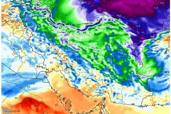 کاهش دما در برخی مناطق کشور/ این استان ها منتظر بارش باران باشند