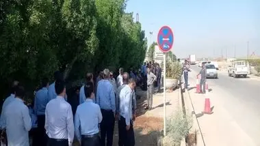 اعتراض کارگران پایانه ها و مخازن پتروشیمی ماهشهر ادامه دارد