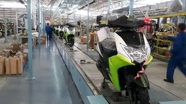 تولید موتورسیکلت در سال جاری به ۶۰۰ هزار دستگاه می‌رسد